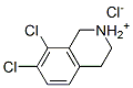 7,8 - 二氯-1,2,3,4 - 四氢 - 异喹啉盐酸盐 结构式