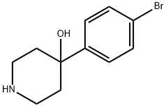 4-(4-溴苯基)-4-哌啶醇 结构式