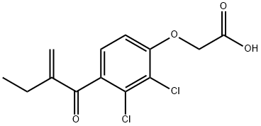 利尿酸 结构式