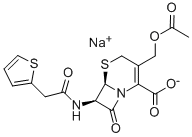 头孢噻吩钠 结构式