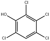 2,3,4,6-四氯苯酚 结构式