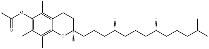 D-alpha-生育酚醋酸酯 结构式