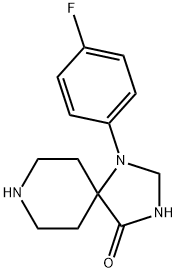 1-(4-氟苯基)-1,3,8-三唑螺环[4,5]十烷-4-酮 结构式