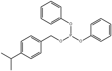 Phosphorous acid (4-isopropylbenzyl)diphenyl ester 结构式
