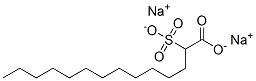 Tetradecanoic acid, 2-sulfo-, disodium salt 结构式