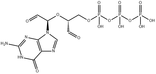2-(guanylformylmethoxy)-3-(triphospho)propanal 结构式