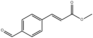(E)-3-(4-醛基苯基)丙烯酸甲酯 结构式