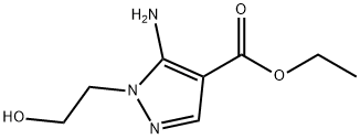 5-氨基-1-(2-羟乙基)吡唑-4-甲酸乙酯 结构式