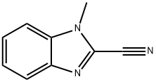 1-甲基-2-苯并咪唑甲腈 结构式