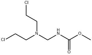 N-[Bis(2-chloroethyl)aminomethyl]carbamic acid methyl ester 结构式