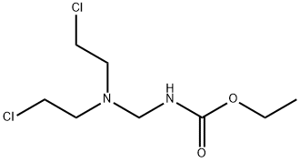 N-[Bis(2-chloroethyl)aminomethyl]carbamic acid ethyl ester 结构式