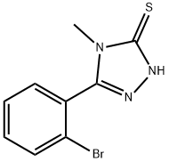 5-(2-溴-苯基)-4-甲基-2,4-二氢-[1,2,4]三唑-3-硫酮 结构式