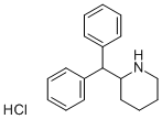 2-二苯甲基哌啶盐酸盐 结构式