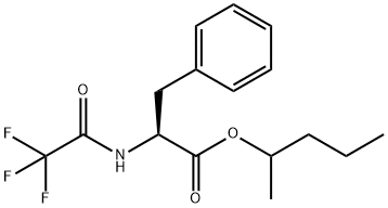 N-(Trifluoroacetyl)-L-phenylalanine 1-methylbutyl ester 结构式