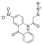 2-Azido-N-(2-benzoyl-4-nitrophenyl)acetamide 结构式