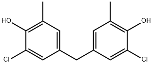 4,4'-methylenebis(6-chloro-o-cresol) 结构式