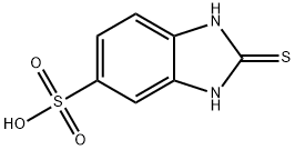 2,3-二氢-2-硫氧基-1H-苯并咪唑-5-磺酸 结构式