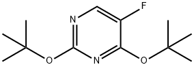 2,4-DI-TERT-BUTOXY-5-FLUORO-PYRIMIDINE 结构式