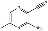2-氰基-3-氨基-5-甲基-吡嗪 结构式