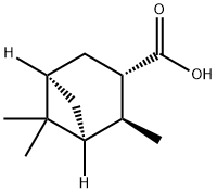 (1S,2S,3S,5R)-2,6,6-三甲基双环[3.1.1]庚烷-3-甲酸 结构式