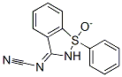 1-Oxido-1-phenyl-3H-1,2-benzisothiazol-3-ylidenecyanamide 结构式