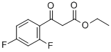 3-(2,4-二氟苯基)-3-氧代丙酸乙酯 结构式