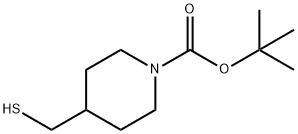 4-(巯基甲基)-1-哌啶甲酸叔丁酯 结构式