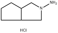 N-氨基-3-氮杂双环[3.3.0]辛烷盐酸盐 结构式
