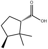 Cyclopentanecarboxylic acid, 2,2,3-trimethyl-, (1S,3S)- (9CI) 结构式