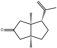 2(1H)-Pentalenone,hexahydro-3a,6a-dimethyl-4-(1-methylethenyl)-,(3aS,4S,6aS)-(9CI) 结构式