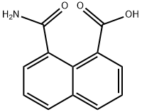 8-(氢基羰基)1-萘酸 结构式