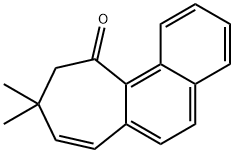 9,10-Dihydro-9,9-dimethyl-11H-cyclohepta[a]naphthalen-11-one 结构式