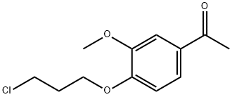 4-(3-氯丙氧基)-3-甲氧基苯乙酮 结构式
