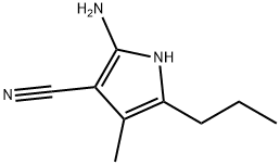 1H-Pyrrole-3-carbonitrile,  2-amino-4-methyl-5-propyl- 结构式