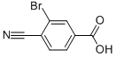 3-Bromo-4-cyanobenzoic acid 结构式