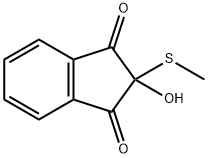 2-Hydroxy-2-methylthio-1,3-indanedione 结构式