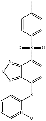 2-[4-[(4-Methylphenyl)sulfonyl]benzofurazan-7-yl]thiopyridine 1-oxide 结构式