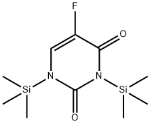 5-氟-2,4-双(三甲硅氧)嘧啶 结构式