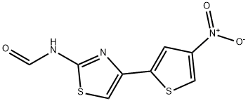 N-[4-(4-Nitro-2-thienyl)-2-thiazolyl]formamide 结构式