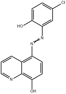 5-[(5-氯-2-羟基苯基)偶氮]喹啉-8-醇 结构式