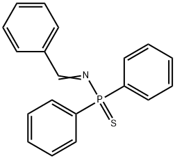 (Benzylideneamino)diphenylphosphine sulfide 结构式