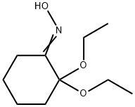 Cyclohexanone, 2,2-diethoxy-, oxime (9CI) 结构式