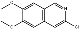 3-氯-6,7-二甲氧基异喹啉 结构式
