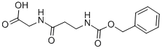N-[苯甲氧羰基]-BETA-丙氨酰甘氨酸 结构式