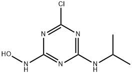 N-(4-氯-6-异丙基氨基-[1,3,5]三嗪-2-基)羟胺	 结构式