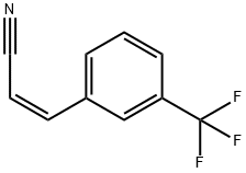 (Z)-3-[3-(trifluoromethyl)phenyl]acrylonitrile 结构式