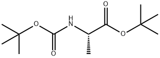 BOC-L-丙氨酸叔丁酯 结构式