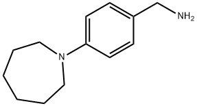 4-(氮杂卓-1-基)苯基]甲胺 结构式