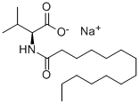 N-十四碳酰基-L-缬氨酸钠 结构式