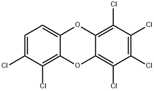 1,2,3,4,6,7-六氯二苯并-对-二恶英 结构式